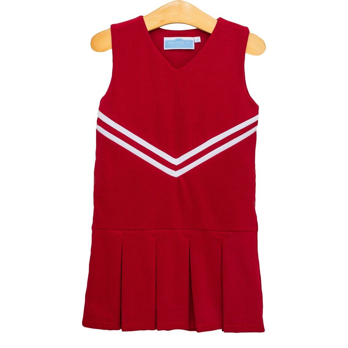 PREORDER: Trotter Street Kids Cheer Uniform Dress Crimson