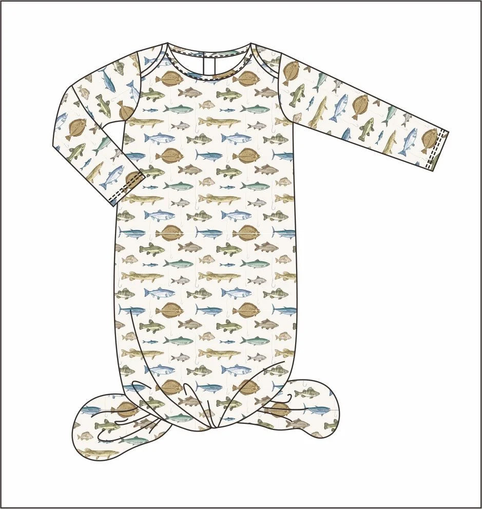 Harbor and Hound Drift Gown in Marina