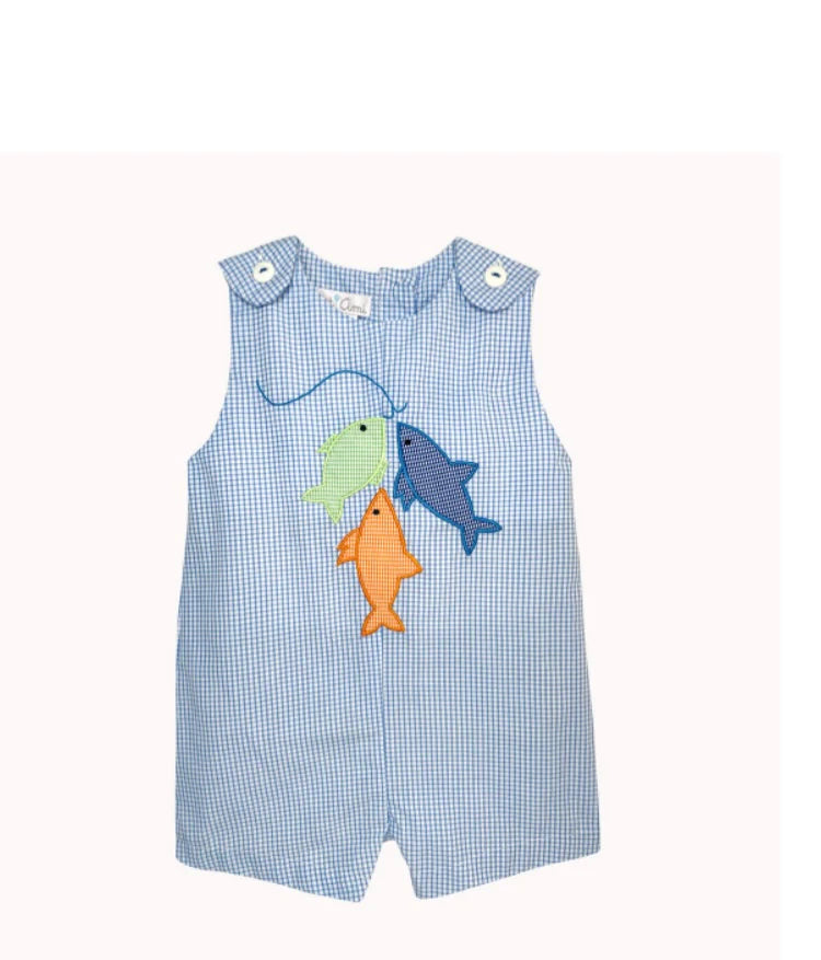 Petit Ami Fishing Applique Sunsuit