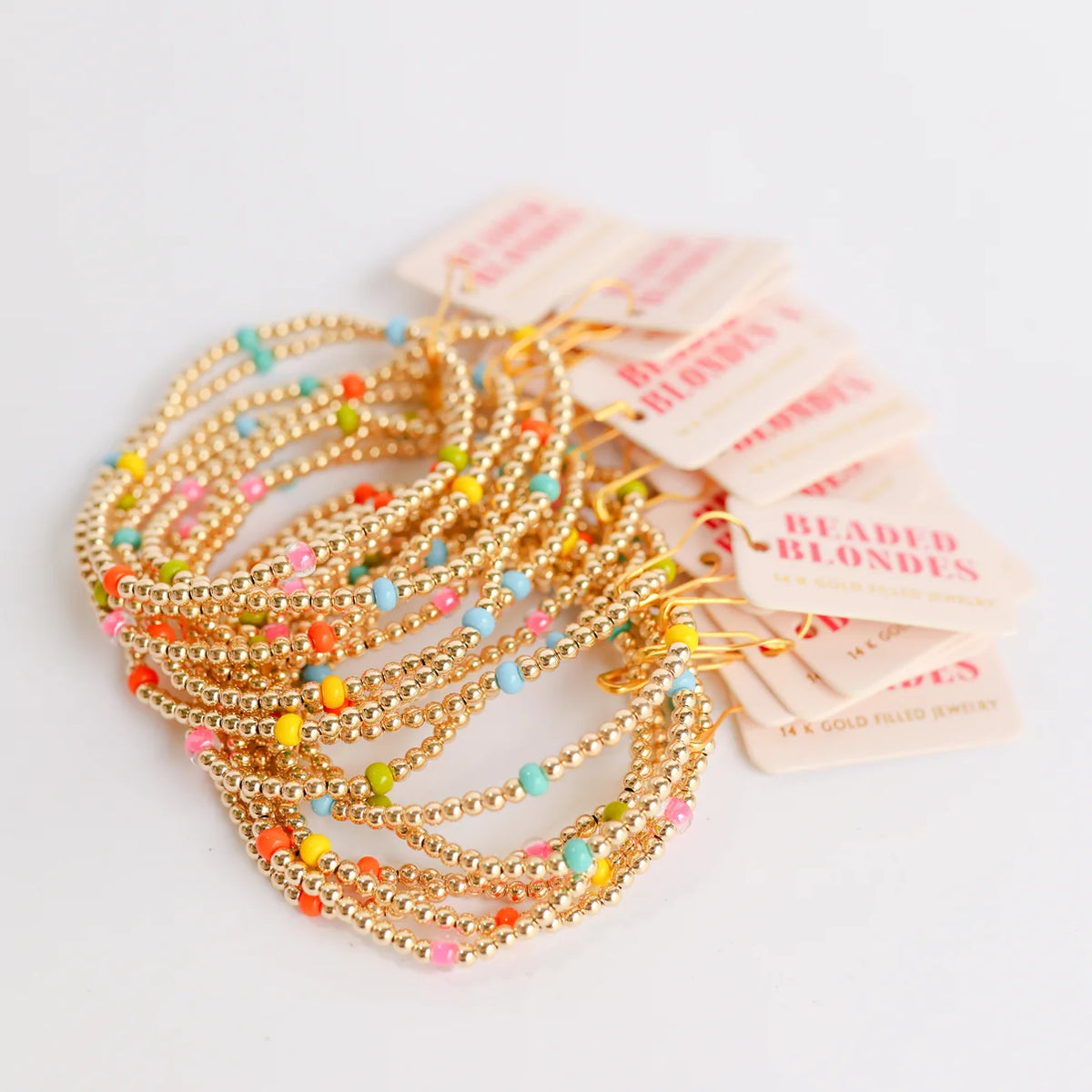 Beaded Blondes Confetti Poppi Bracelet 6.75 inch