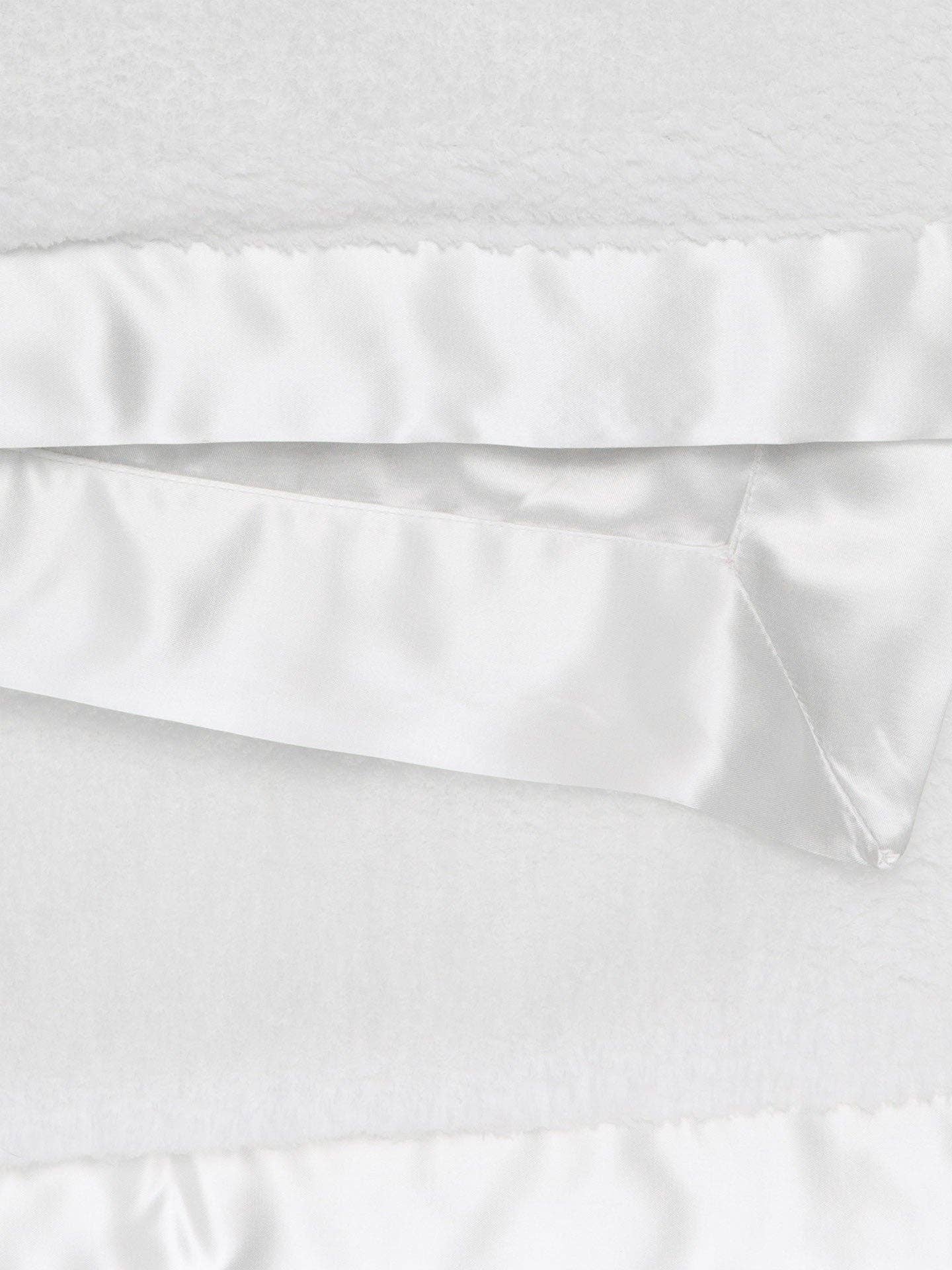 Chenille Satin™ Baby Blanket: Pink