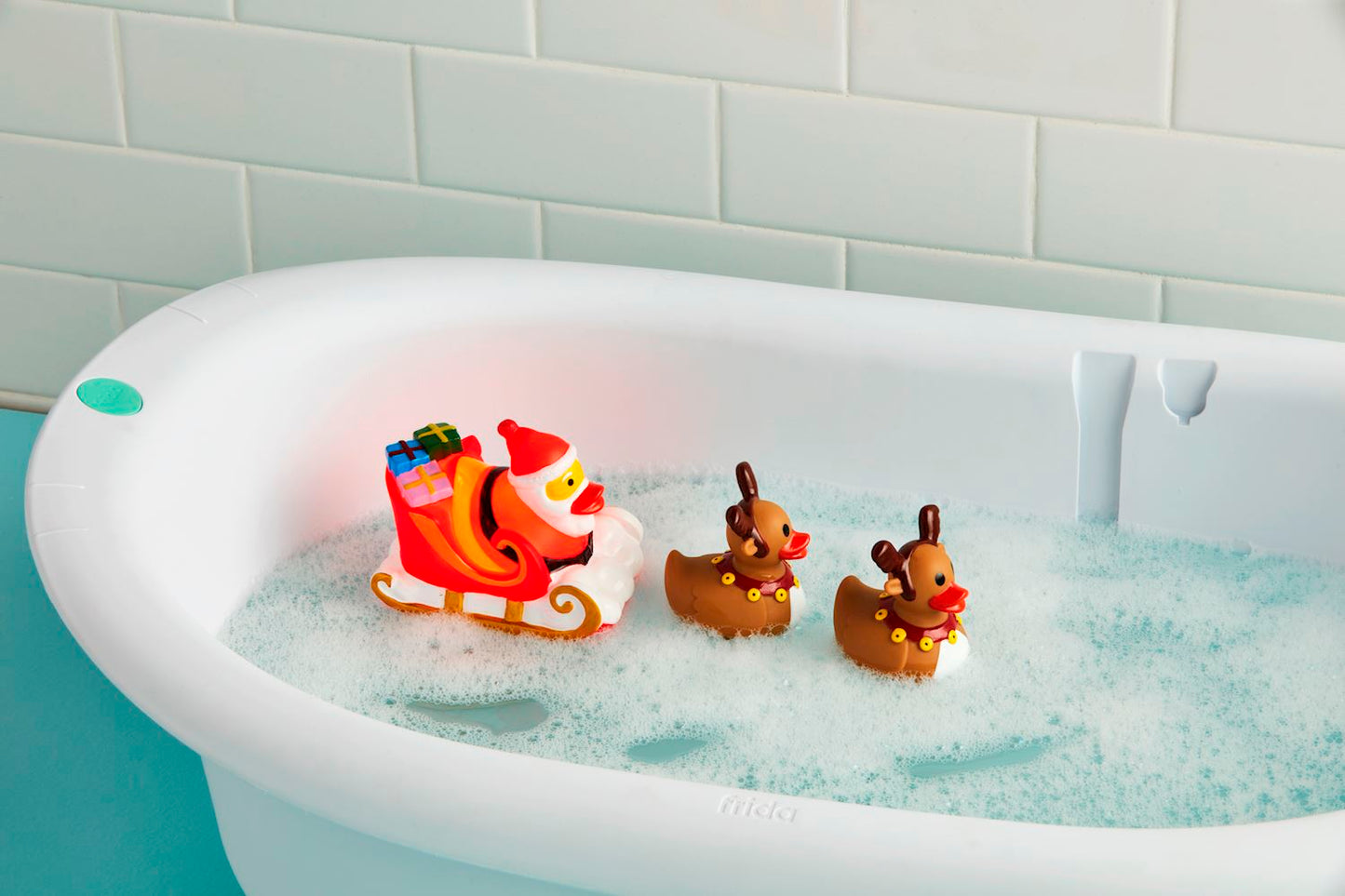 Santa & His Reinducks Bath Toy Set - Persnickety Shop