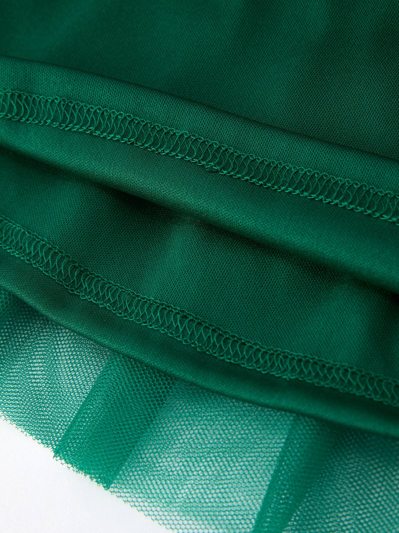 Christmas Candy Cane Sequin Applique Green Tulle Skirt: 2 - Persnickety Shop