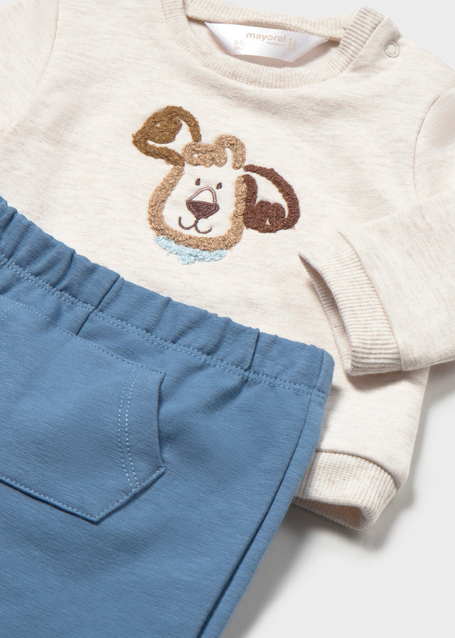 Mayoral Baby Boy Puppy Sky Knit Set