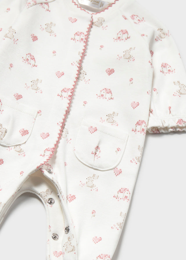 Mayoral Baby Girl Bunny Pink Cipria Bodysuits