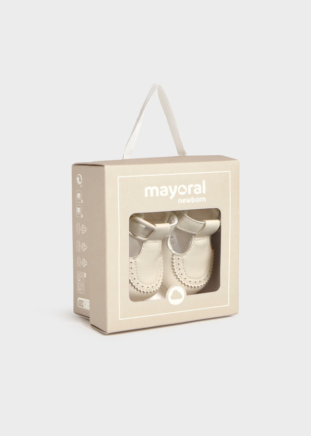 Mayoral Baby T-Strap Shoes- Ceramic