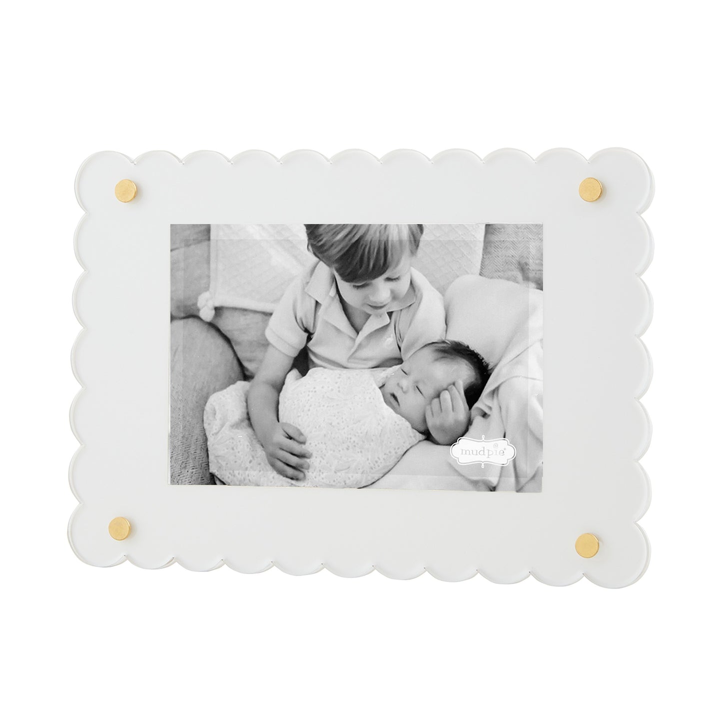 White Scallop Acrylic Frame - Persnickety Shop