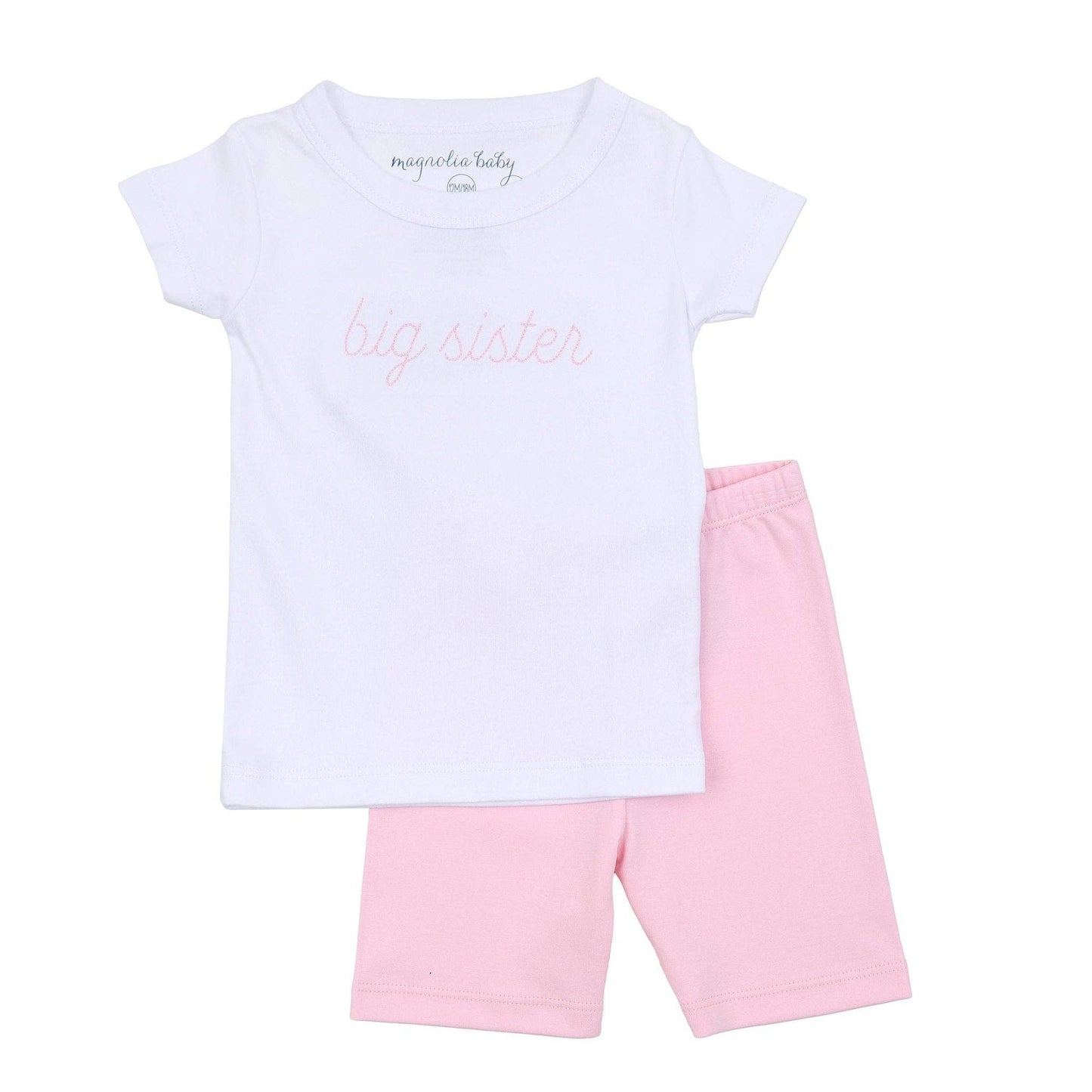 Big Sister Embroidered Short Pajamas: 5 - Persnickety Shop