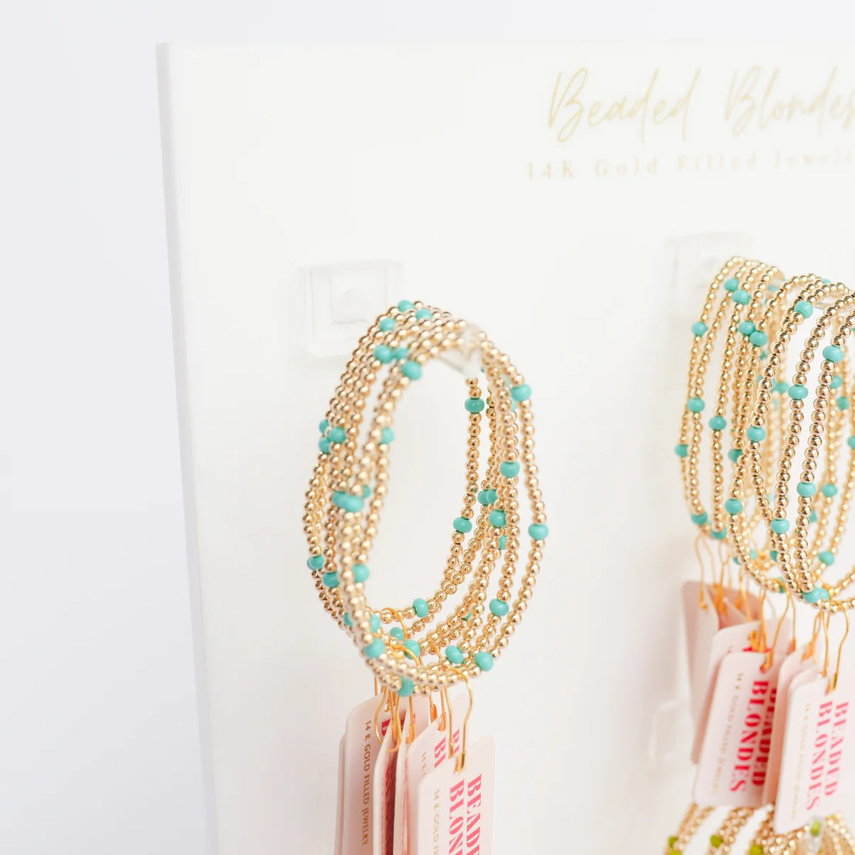 Beaded Blondes Turquoise Poppi Bracelet 6.75 inch
