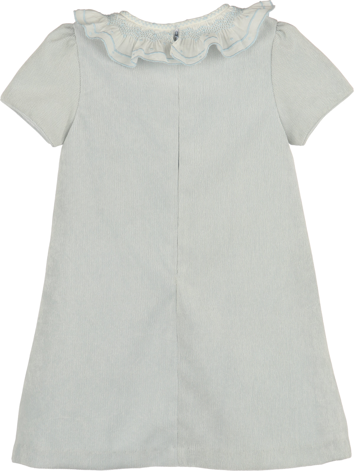 Luli & Me Sweet Corduroy A-Line Dress, Blue