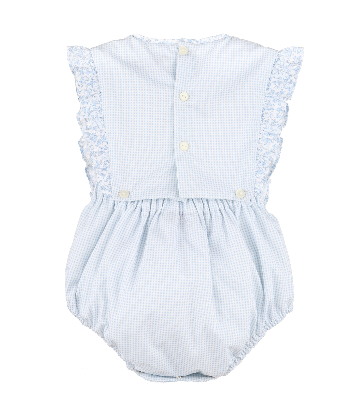 Luli & Me Blue Bow Girl Overall Bubble - Persnickety Shop