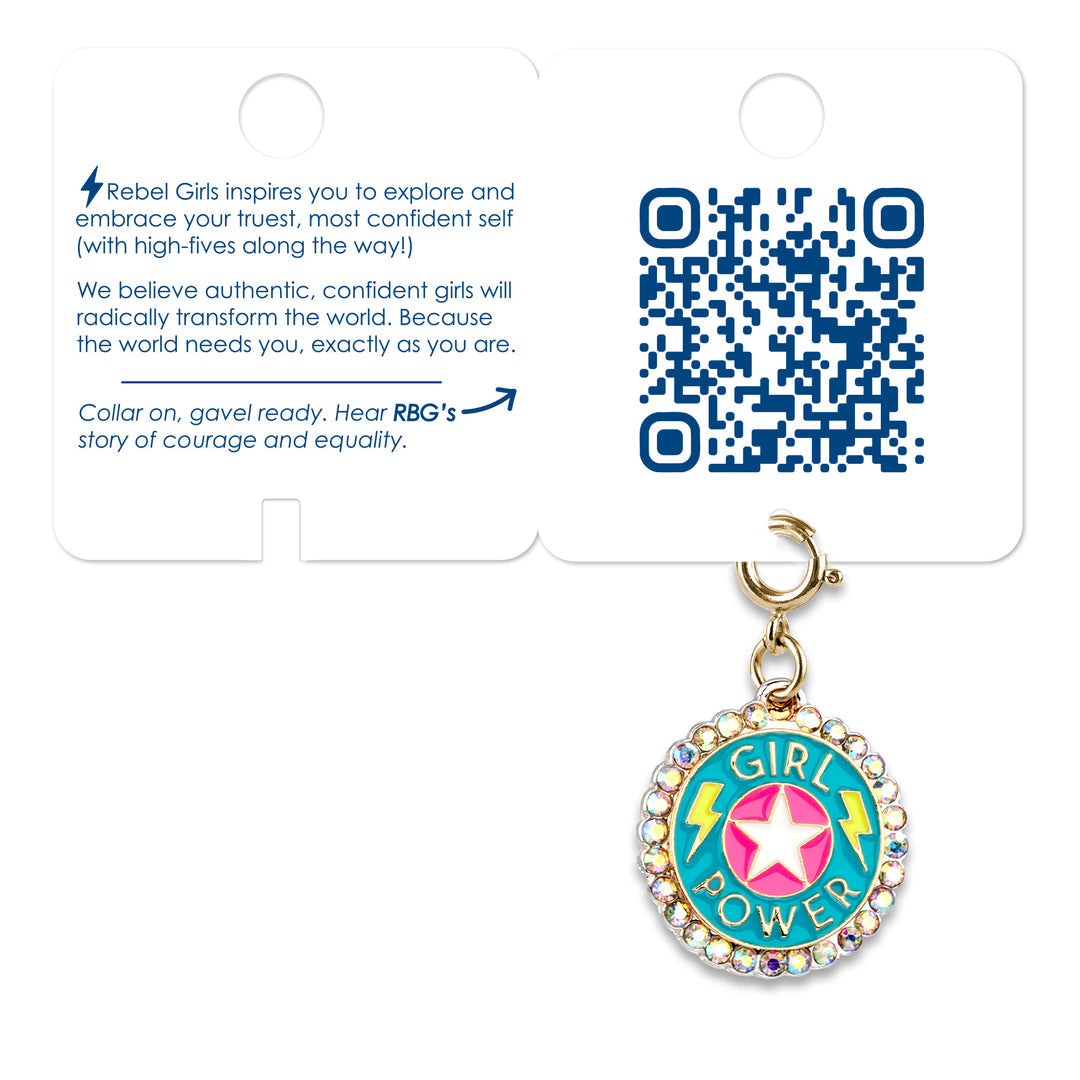 Gold Rebel Girls Girl Power Charm - Persnickety Shop