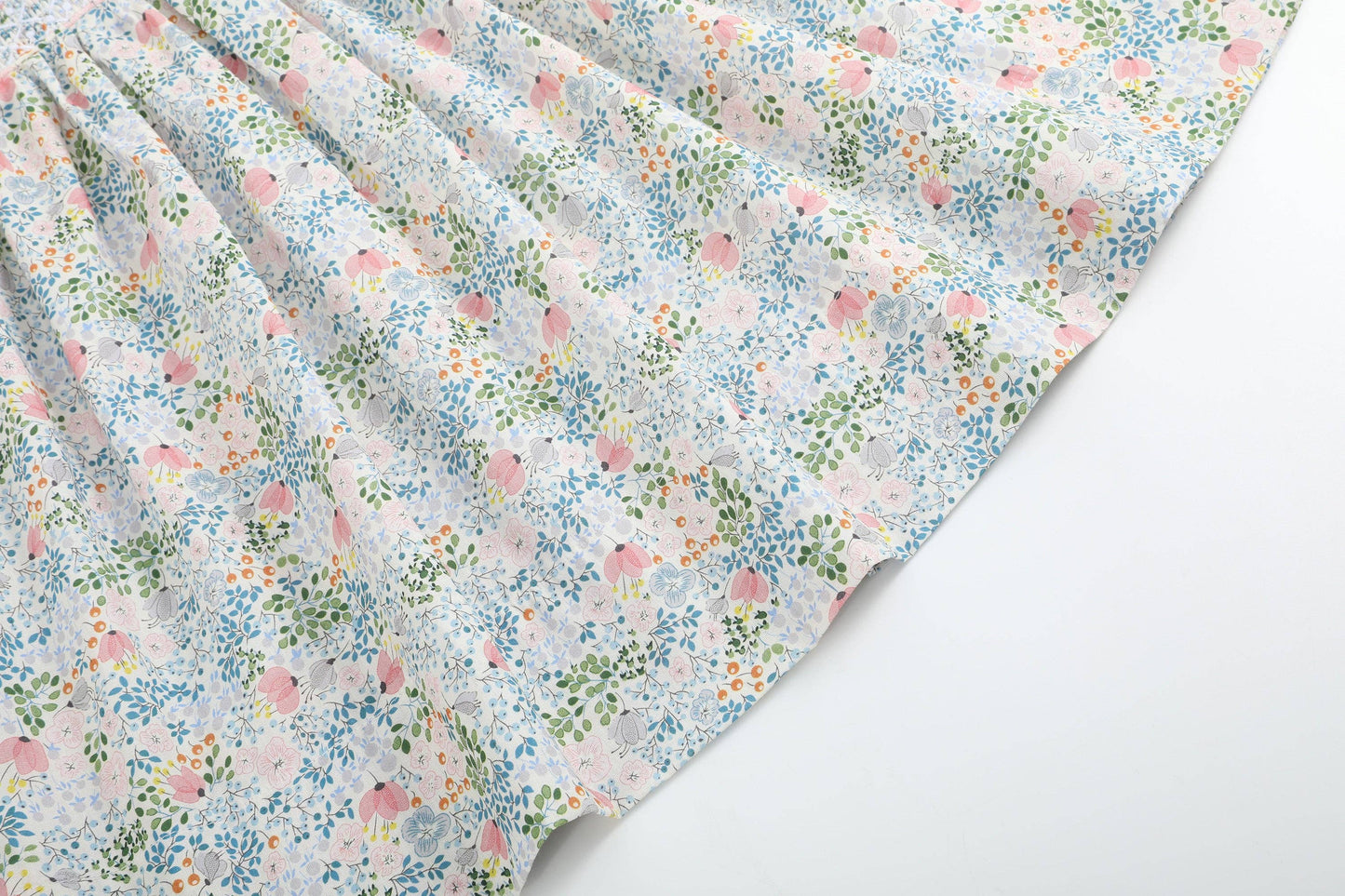 Pink Floral Print Smocked Flutter Dress - Persnickety Shop