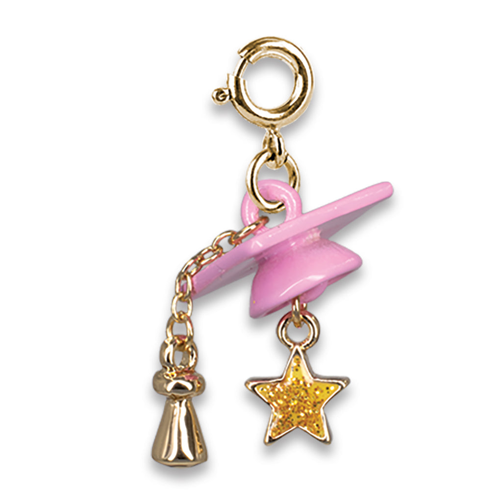 Gold Graduation Cap Charm - Persnickety Shop