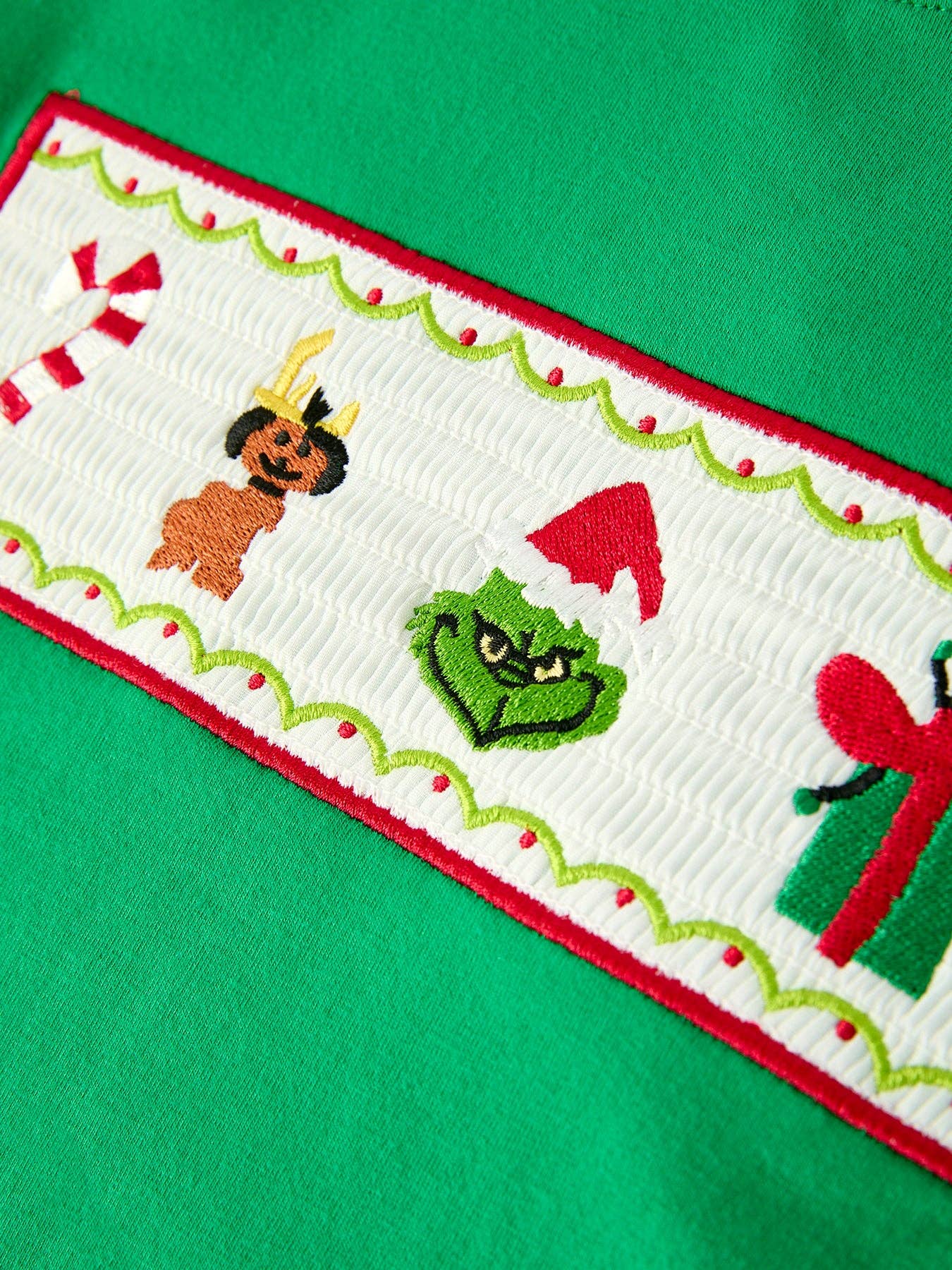 Christmas Character Candy Embroidery Green Boys Set: 6 - Persnickety Shop