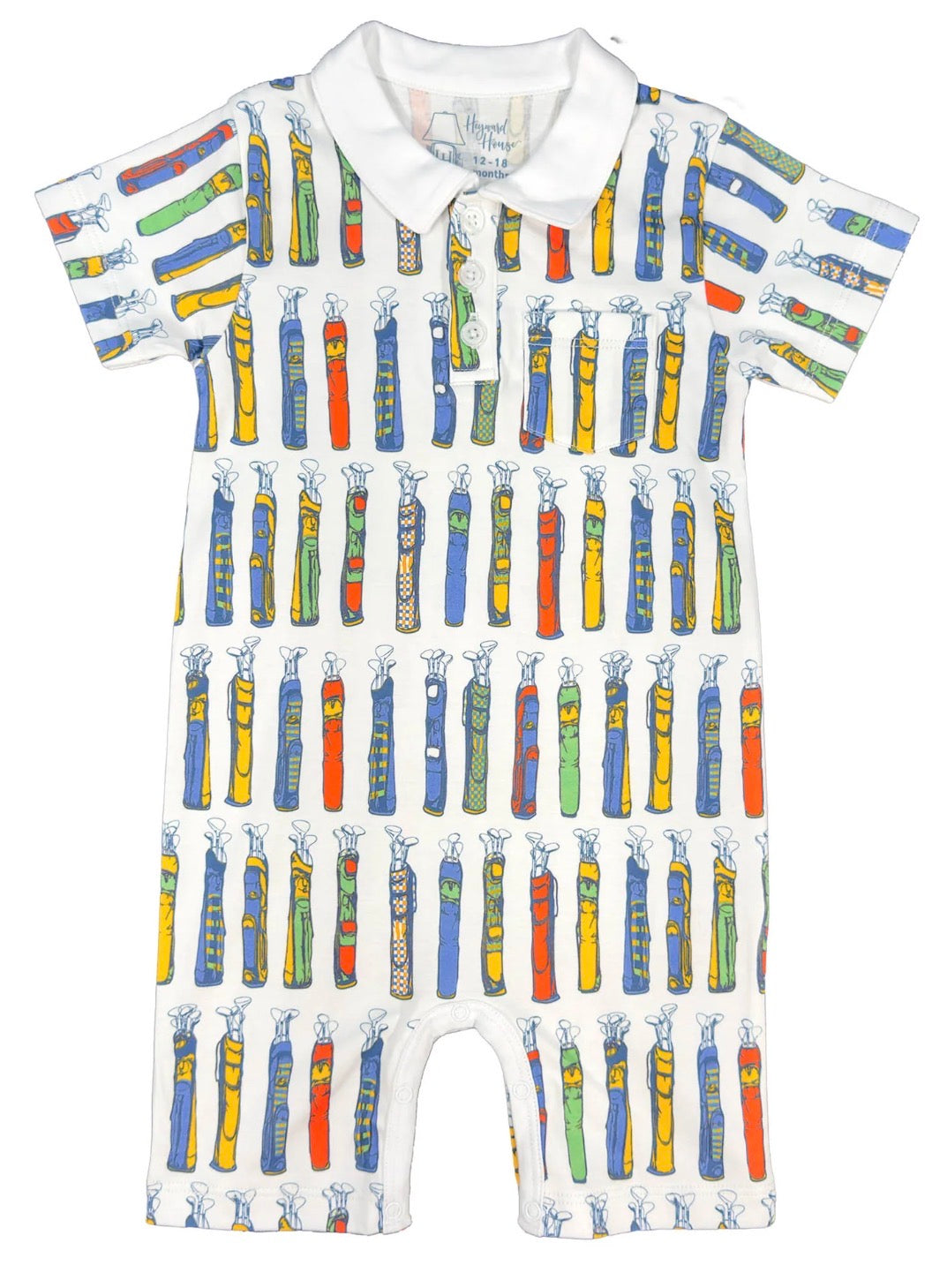 Heyward House Collared Playtime Romper-Fore the Fun - Persnickety Shop