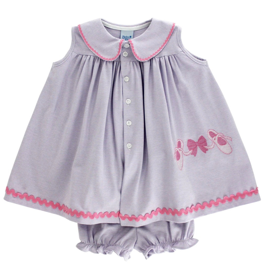 The Bailey Boys Bows & Ballet Knit Float With Bloomer - Persnickety Shop