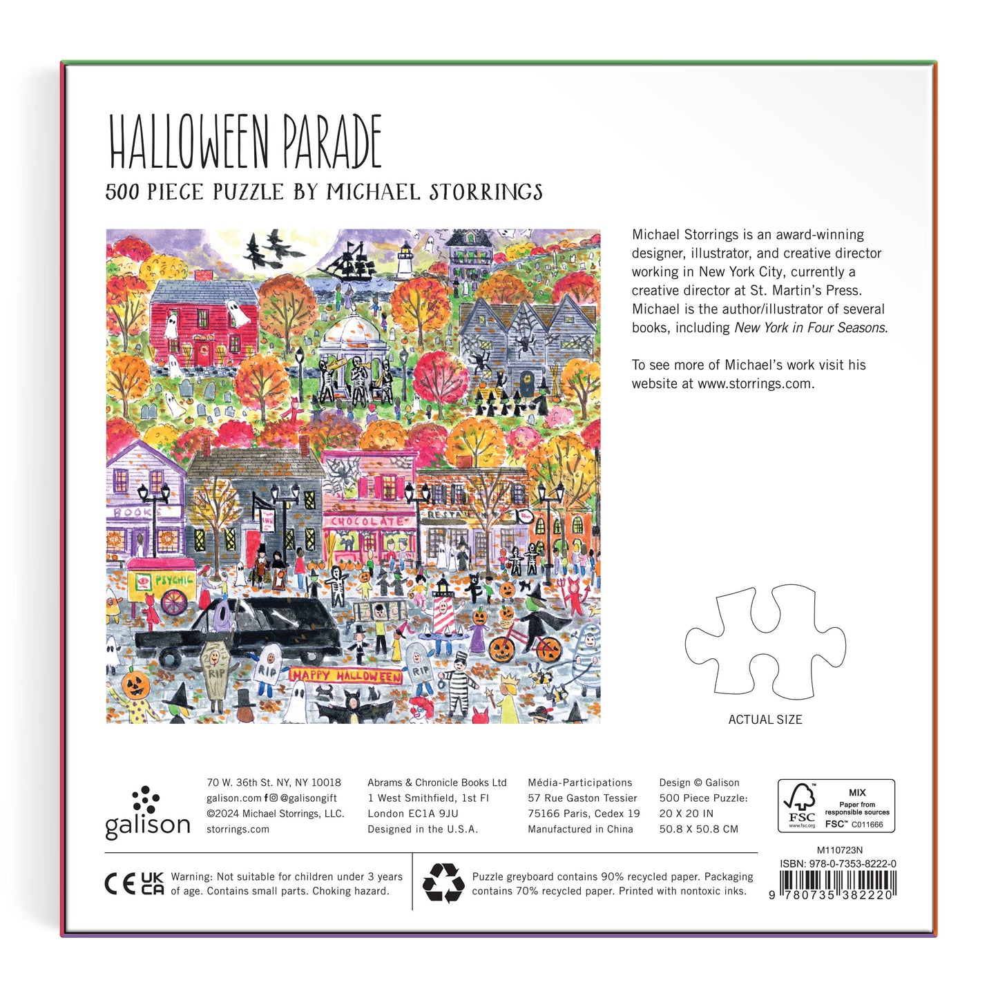 Michael Storrings Halloween Parade 500 Piece Puzzle - Persnickety Shop