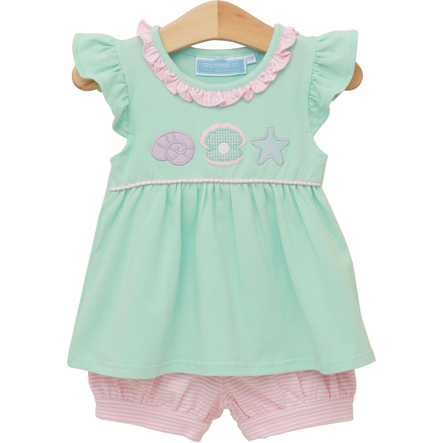 Trotter Street Kids Under The Sea Banded Short Set - Persnickety Shop