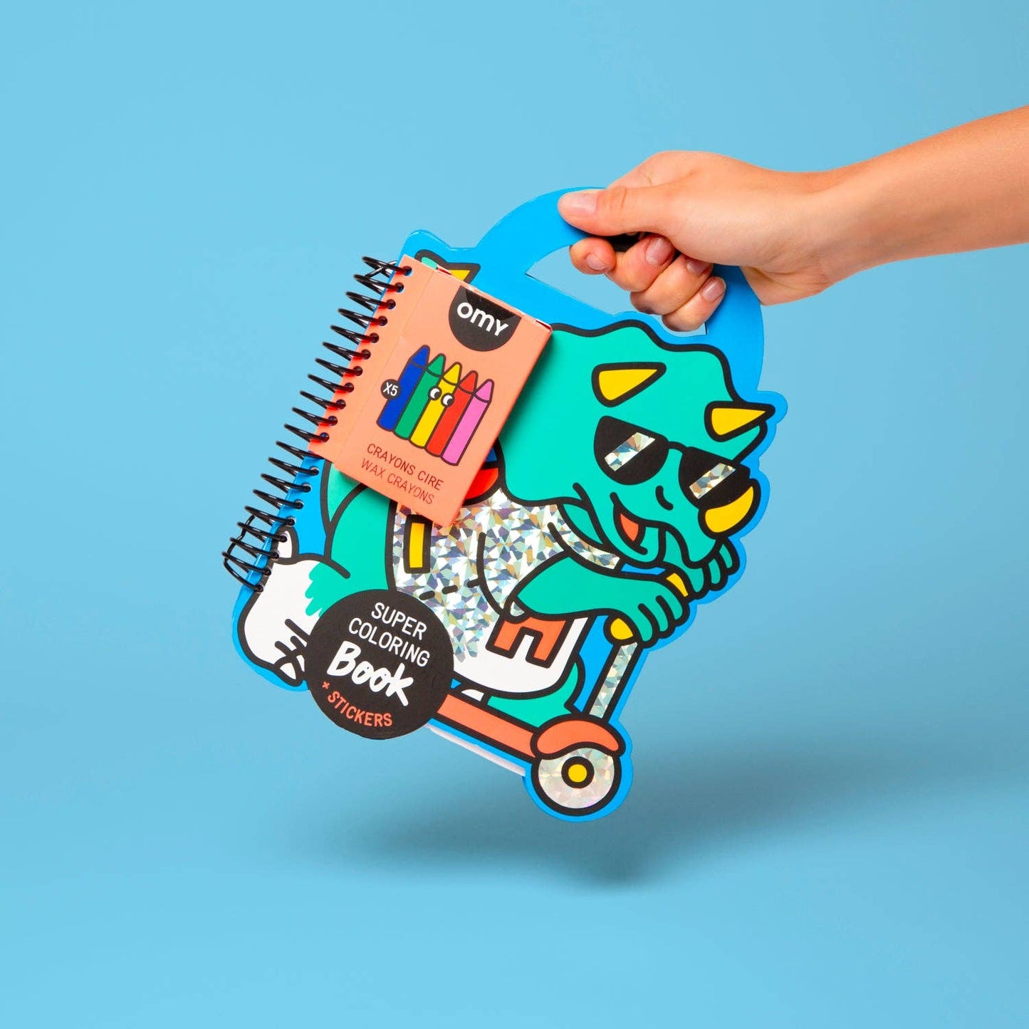 SUPER COLORING & STICKER BOOK - DINO