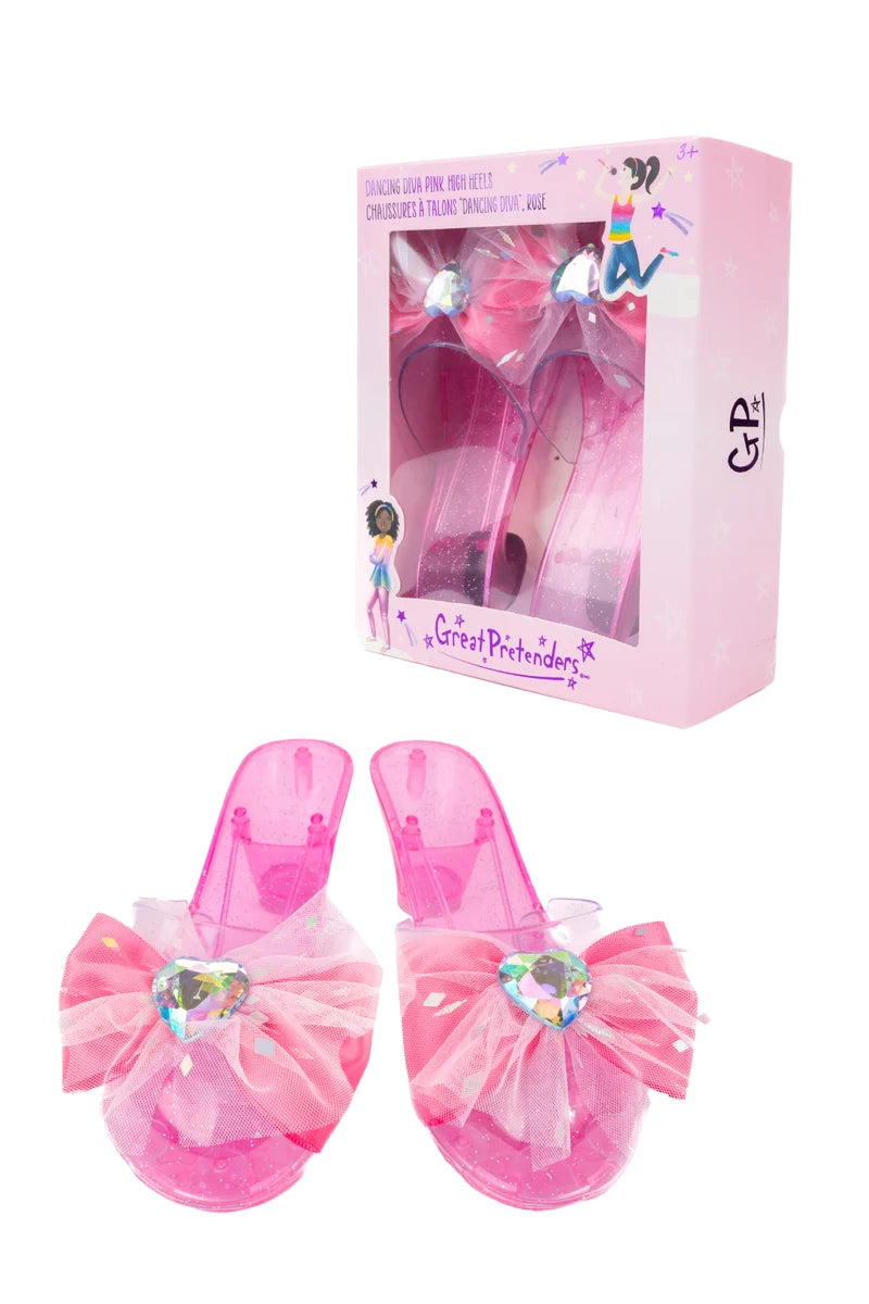 Great Pretenders Dancing Diva Pink High Heels, O/S