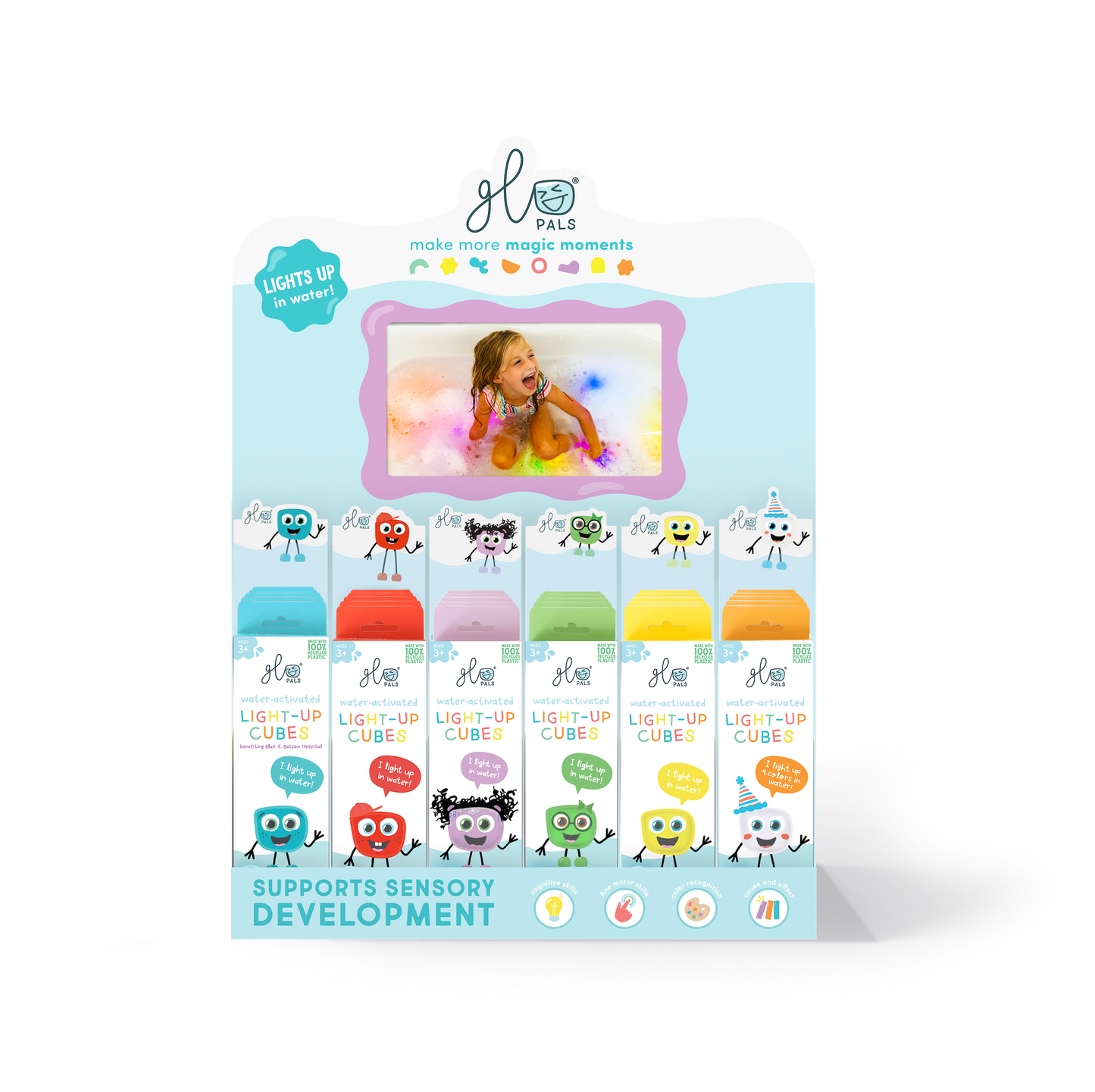 Glo Pals 4-Pack Display with LCD Screen