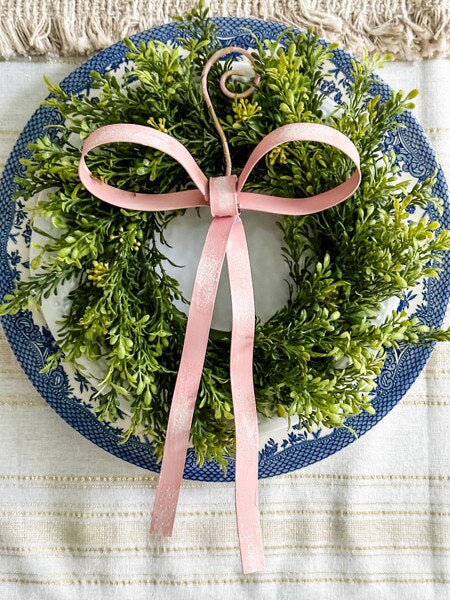 The Round Top Pink Bow Ornament - Persnickety Shop