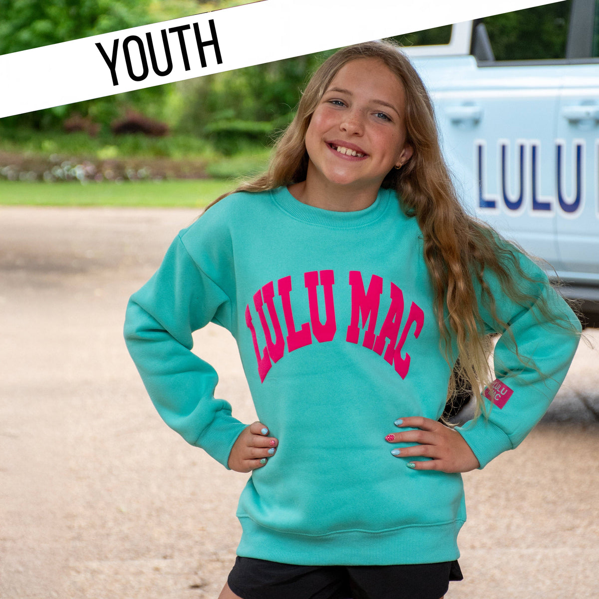 KD-SW-1007 MINT/HOT PINK PUFF: MINT/HOT PINK / Youth Small