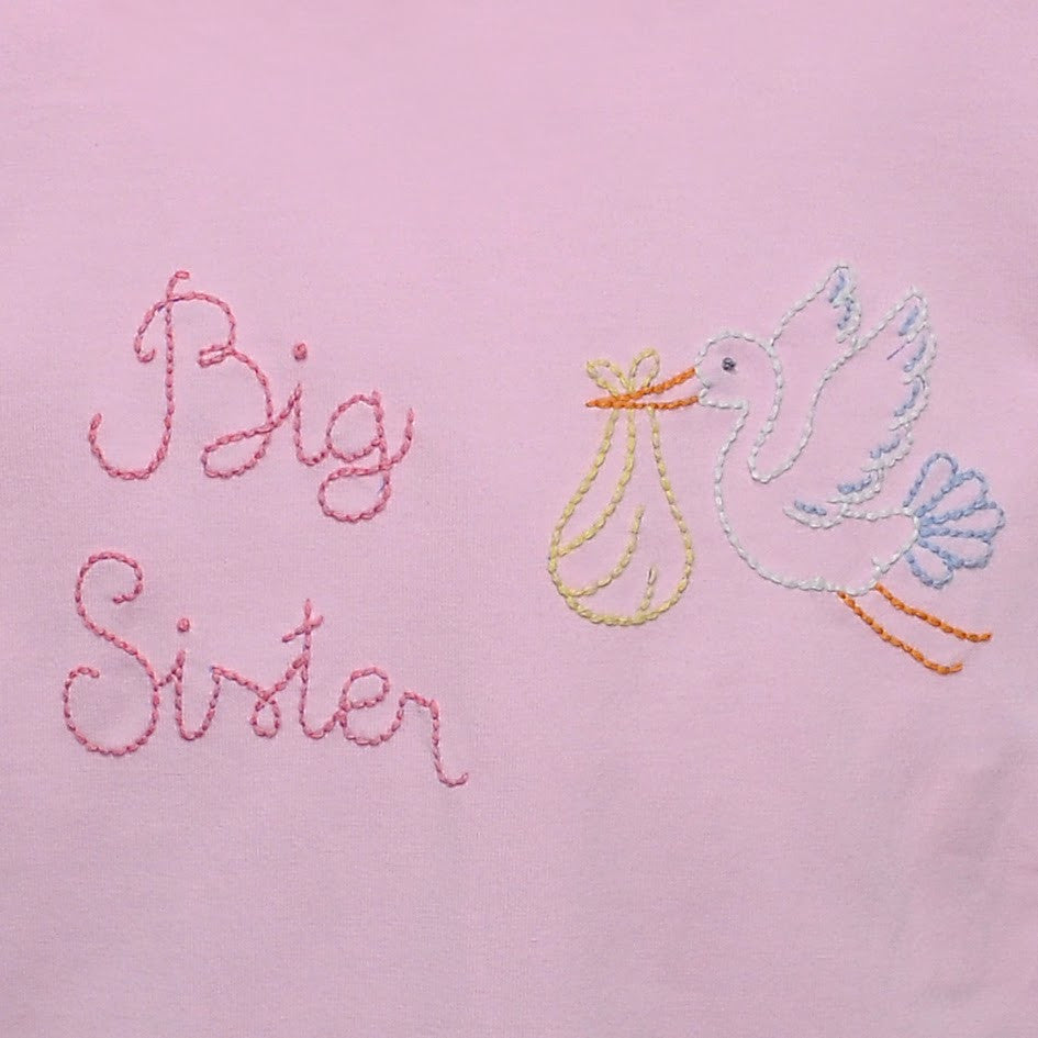 Emma Blouse-Big Sister w/Stork - Persnickety Shop