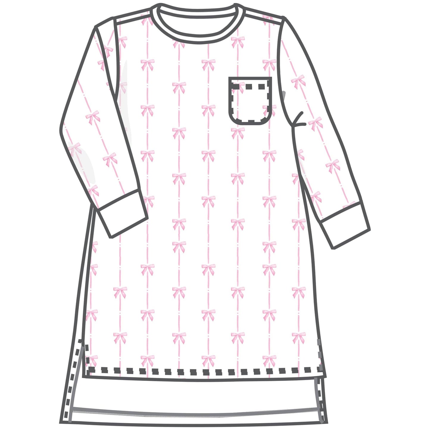 Amelia's Classics Long Sleeve Nightdress: 2T - Persnickety Shop