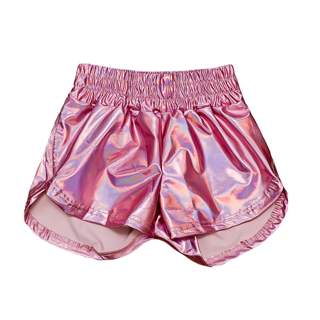 Belle Cher Light Pink Metallic Short - Persnickety Shop