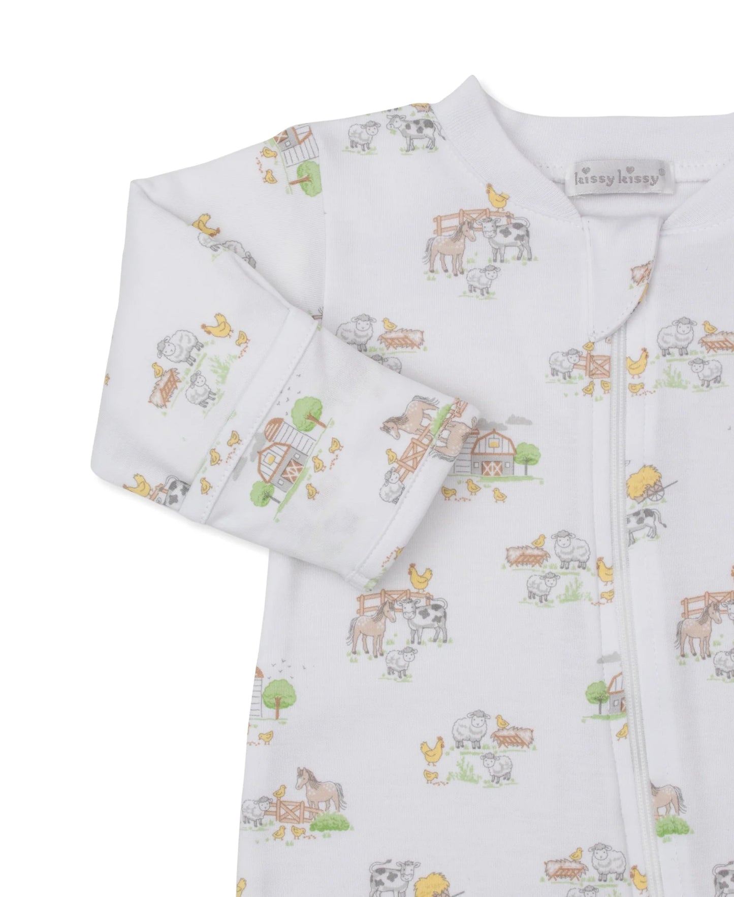 Fun on the Farm- Zipper Footie - Persnickety Shop