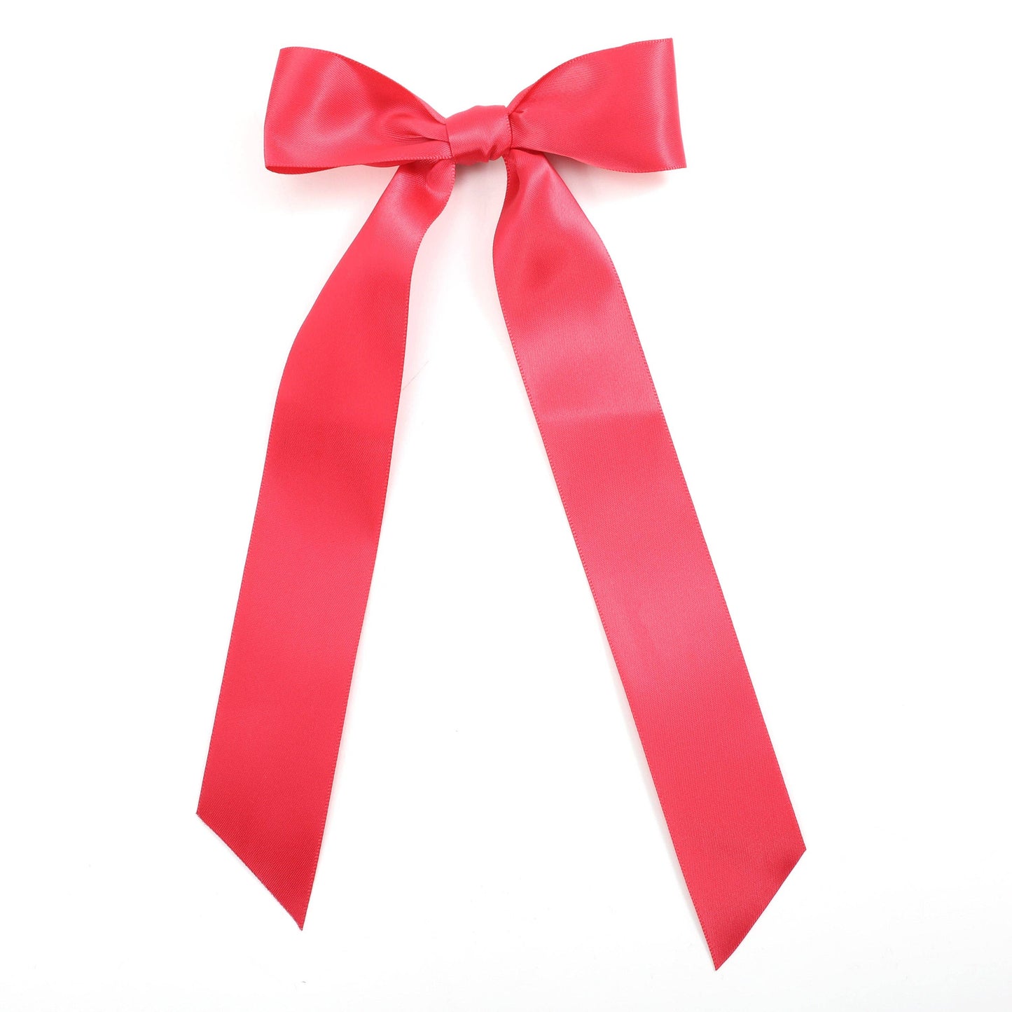Red Long Tail Hair Bow Clip - Persnickety Shop
