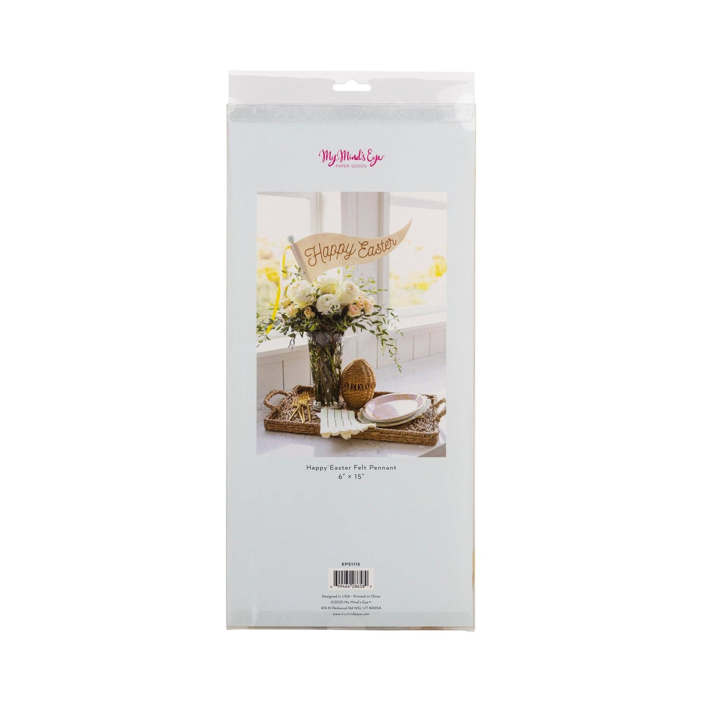 EPS1115 - Happy Easter Felt Pennant - Persnickety Shop