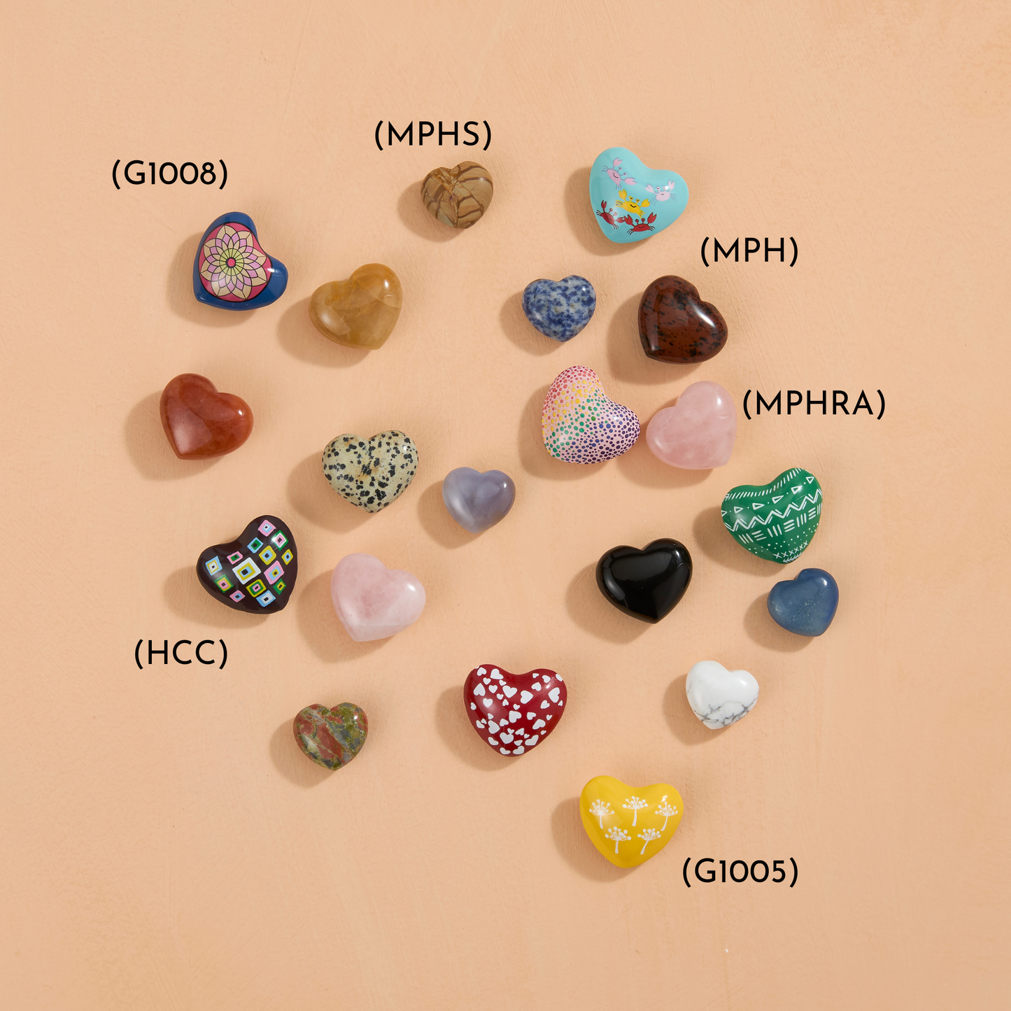 Small Mineral Hearts