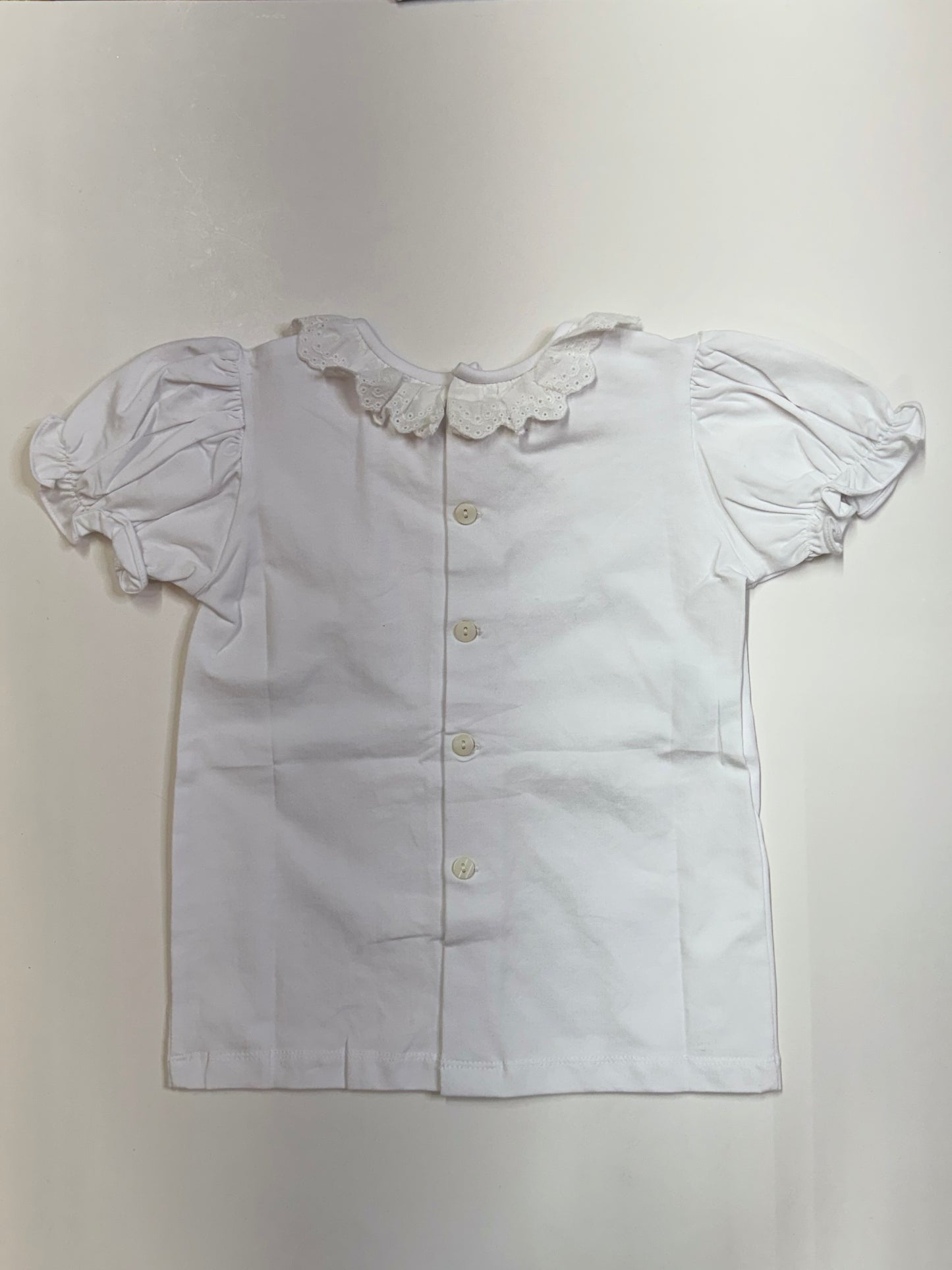 White Blouse Knit Collar - Persnickety Shop