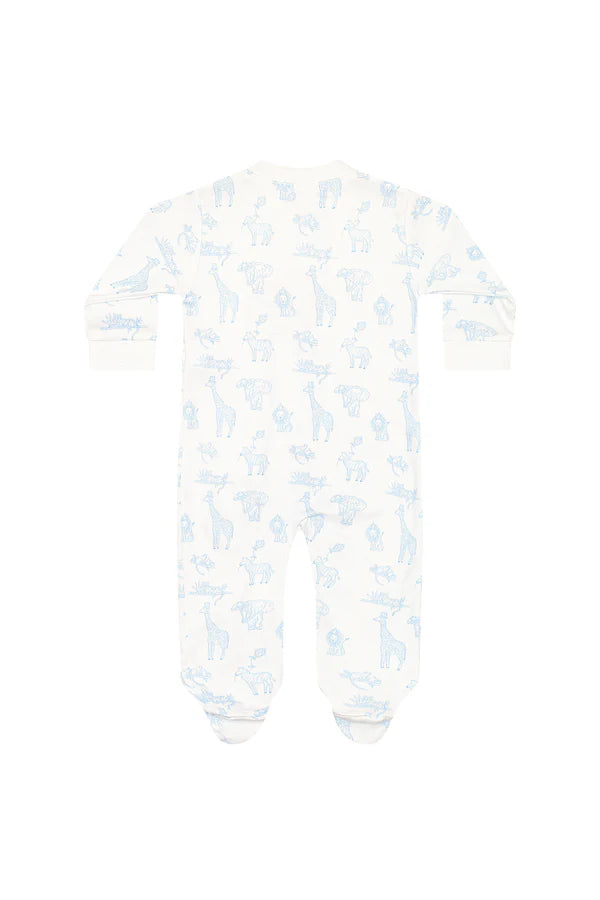 Nellapima Safari Zipper Footie 3-6 Months