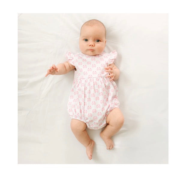 MAGNOLIA BABY Little Crawlers Print Bubble - PINK - Persnickety Shop