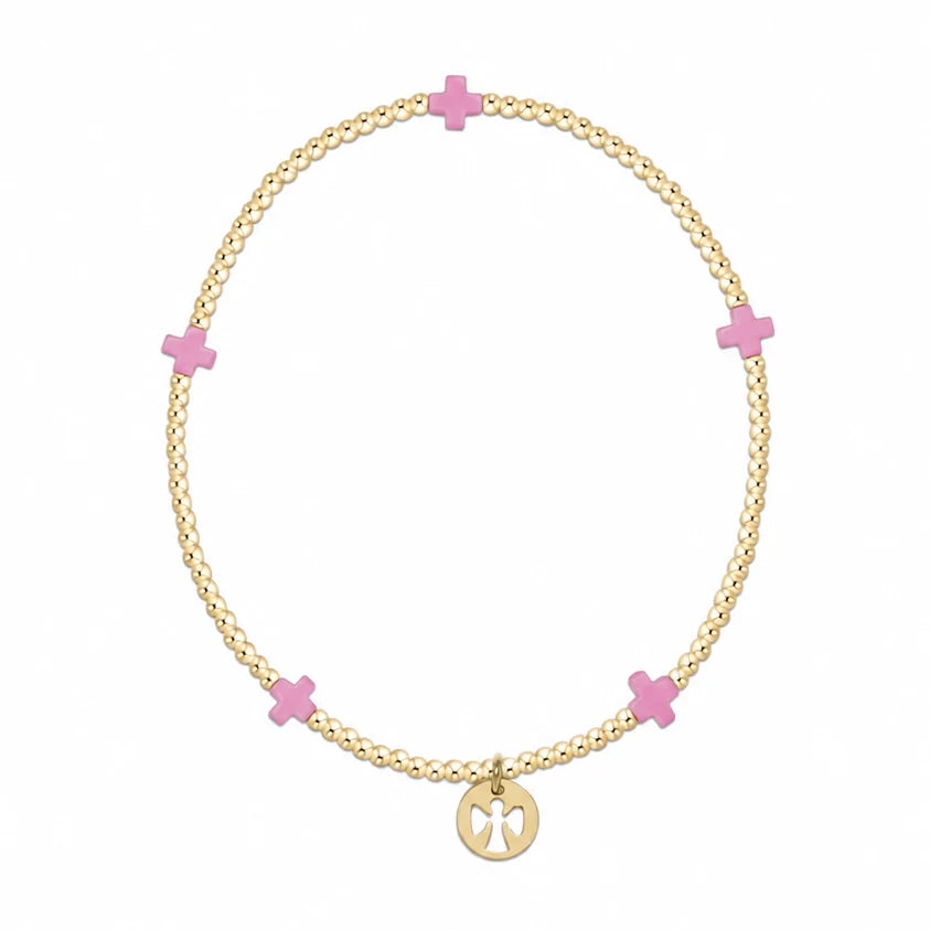 Enewton egives to camp kesem signature cross bracelet -EXTENDS 7.25"