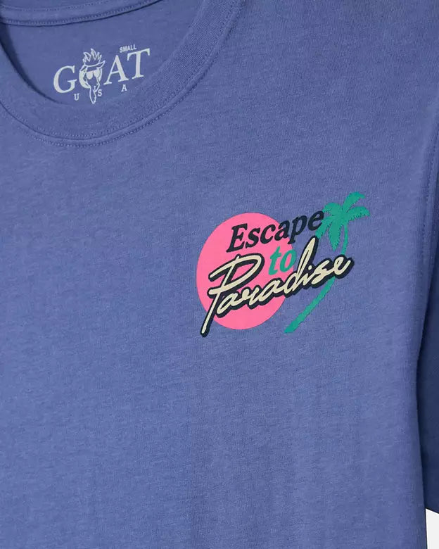 Goat Escape to Paradise T-shirt: Iris - Persnickety Shop