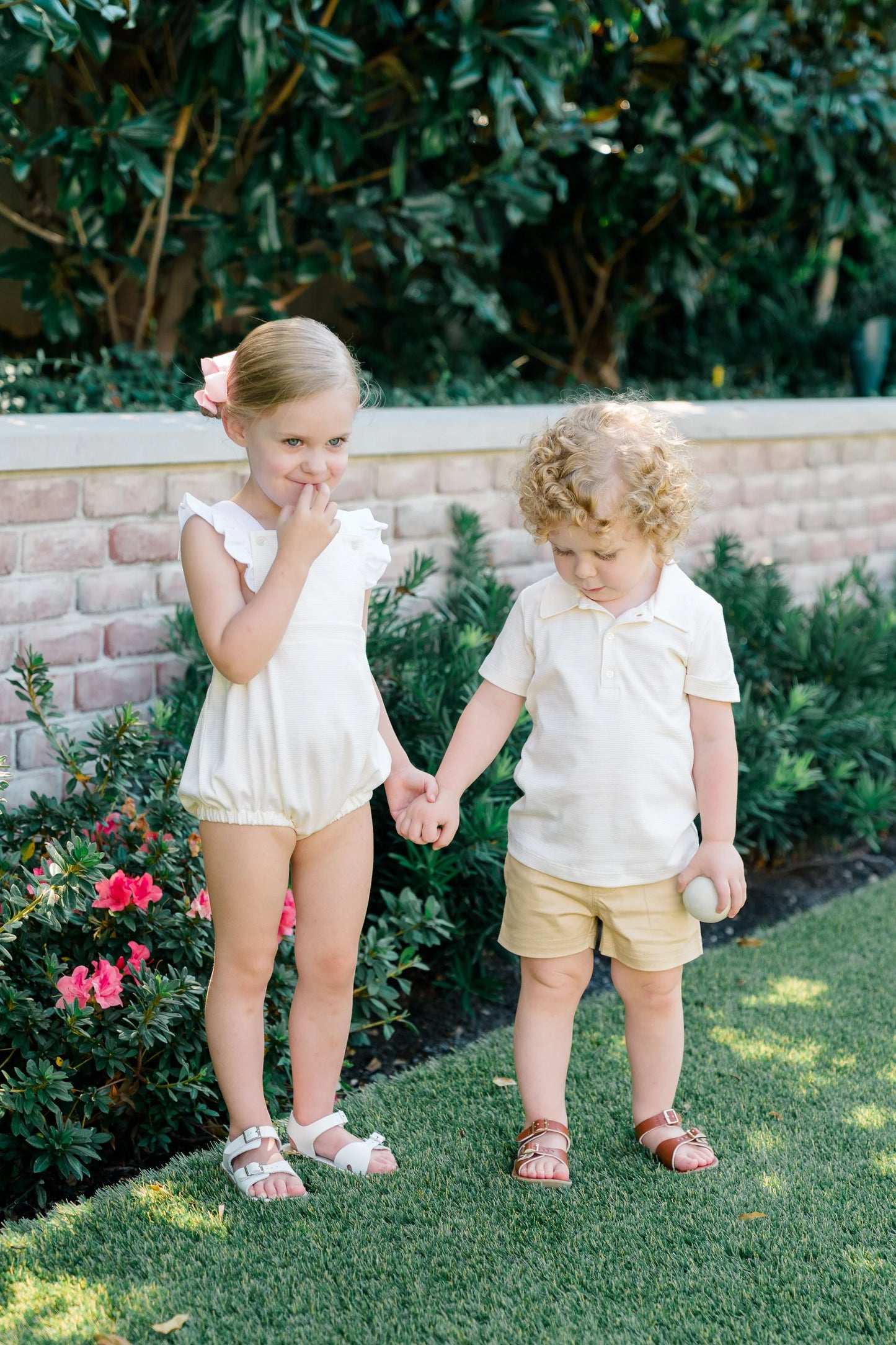 The Proper Peony | Yellow Stripe Girl Bubble - Persnickety Shop