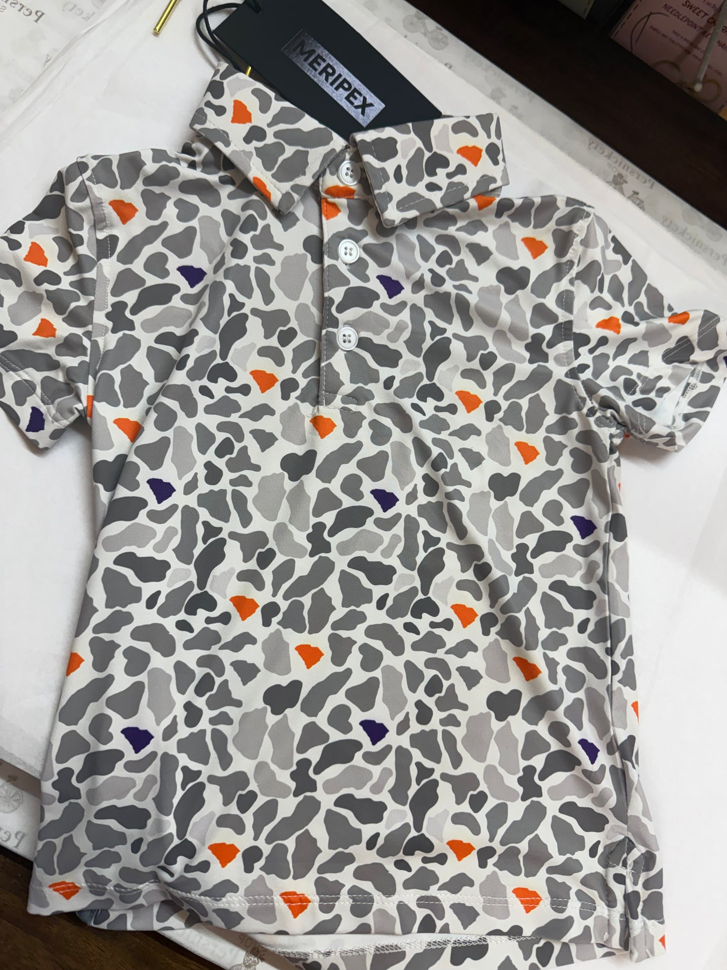 Meripex Clemson South Carolina Camo Orange/Purpple