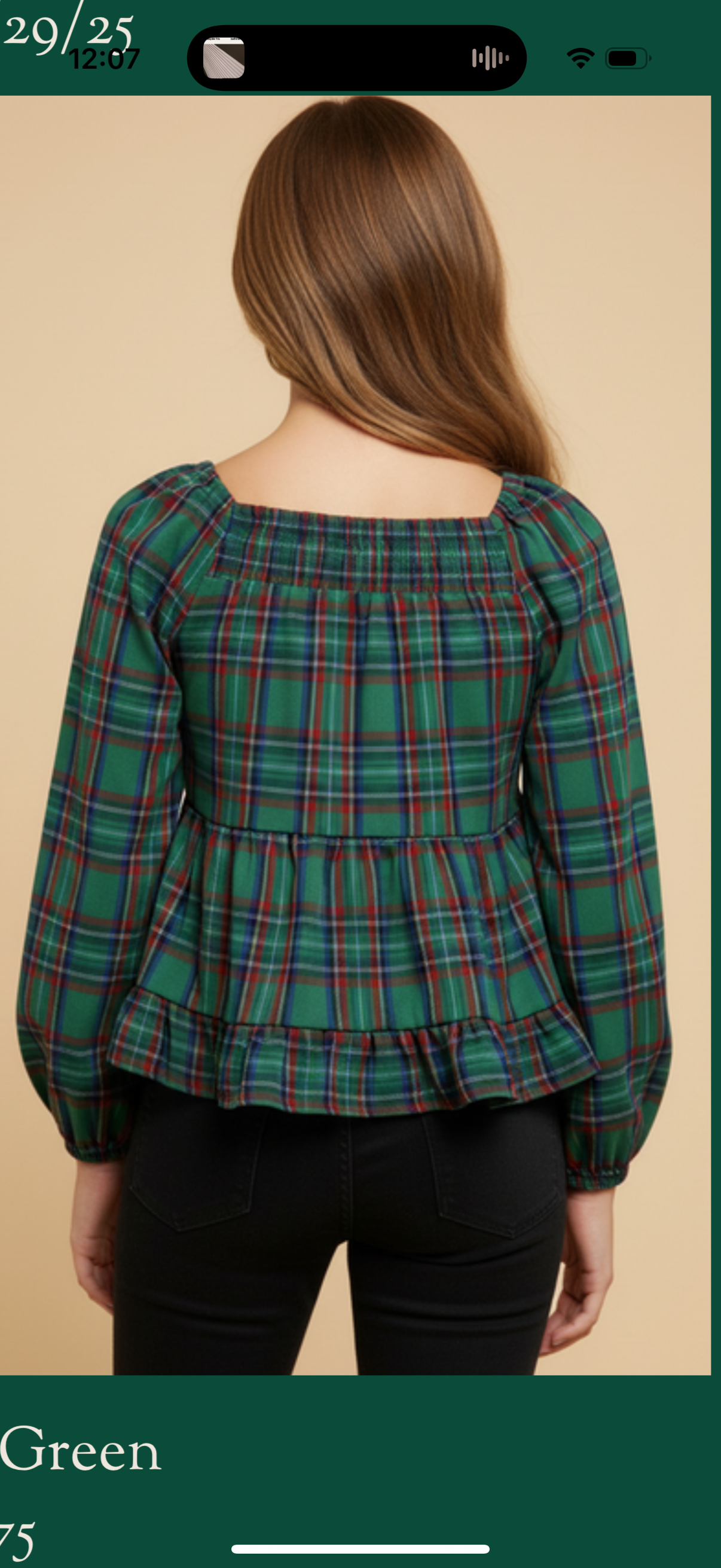 Hayden Holiday Plaid Smocked Peplum Top – Tween Girls - Persnickety Shop
