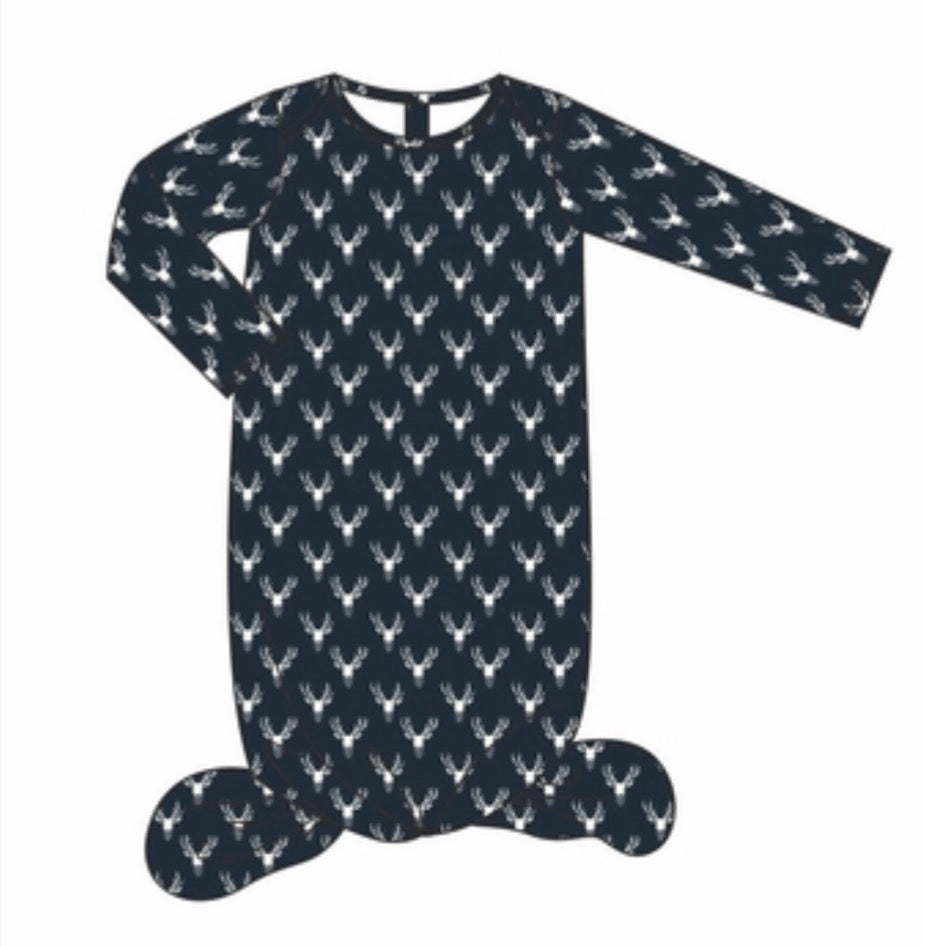 Harbor and Hound Drift Gown in Antlers