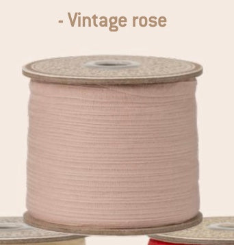 Maileg Ribbon, 200 m - Vintage Rose
