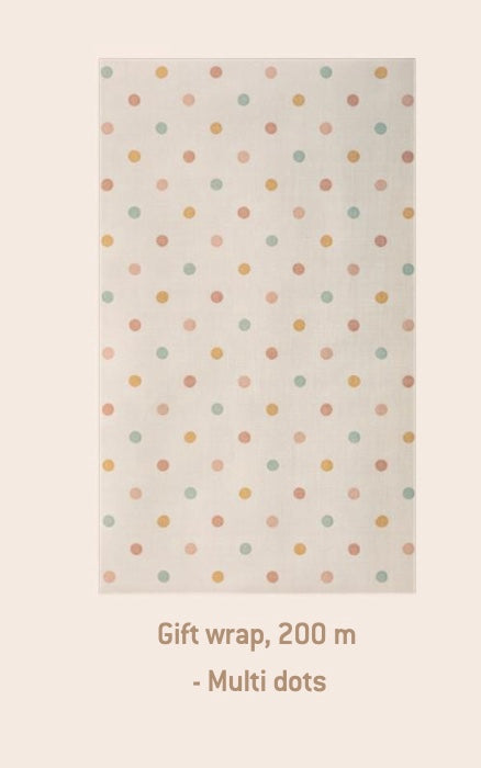 Maileg Gift Wrap Multi Dots 10m
