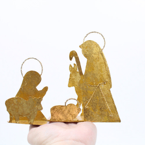 6x3x5" Gold Nativity Silhouette - Persnickety Shop