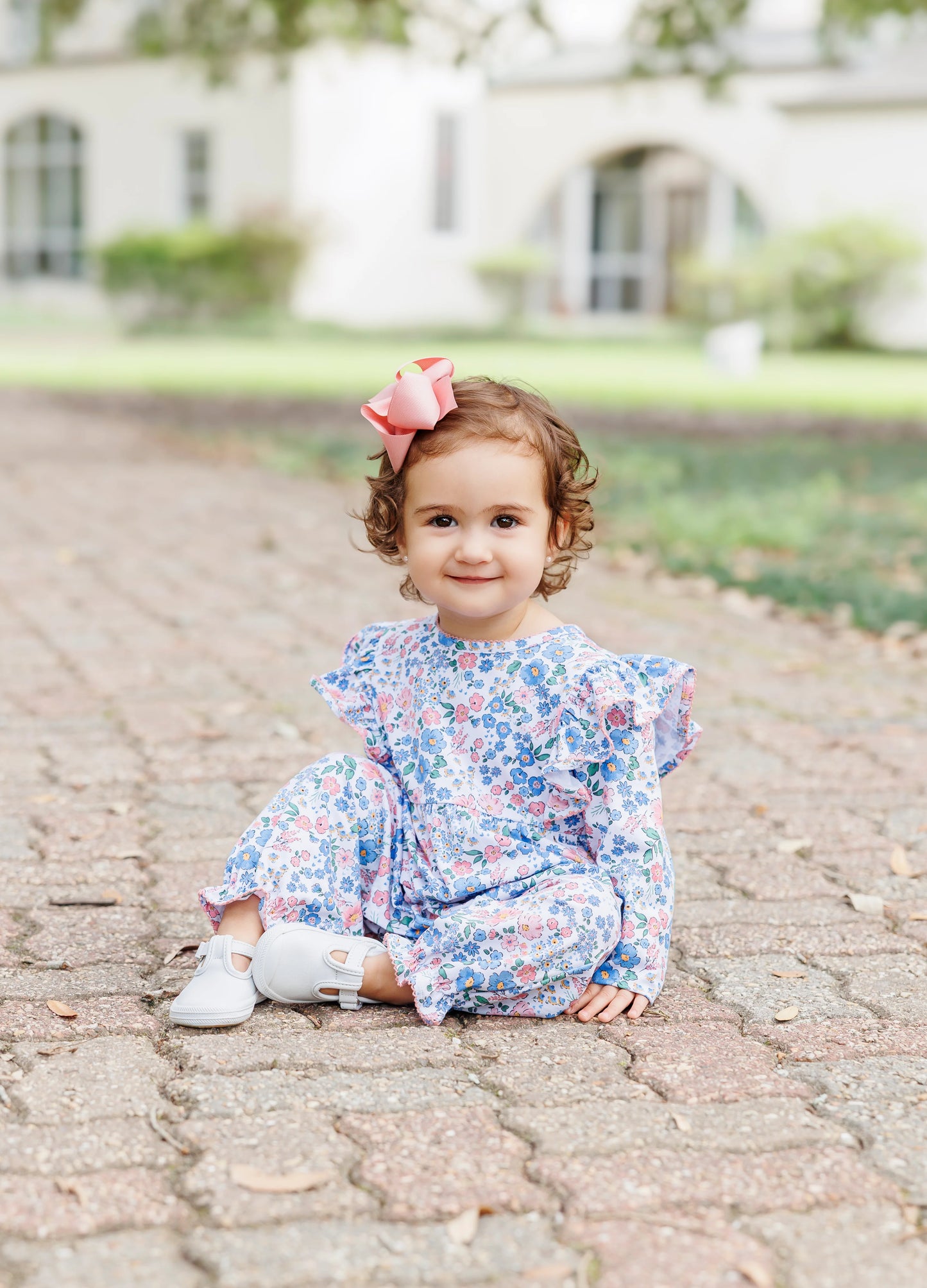 PRE-ORDER | Autumn Blooms Frances Romper Jellybean by Smock Candy - Persnickety Shop