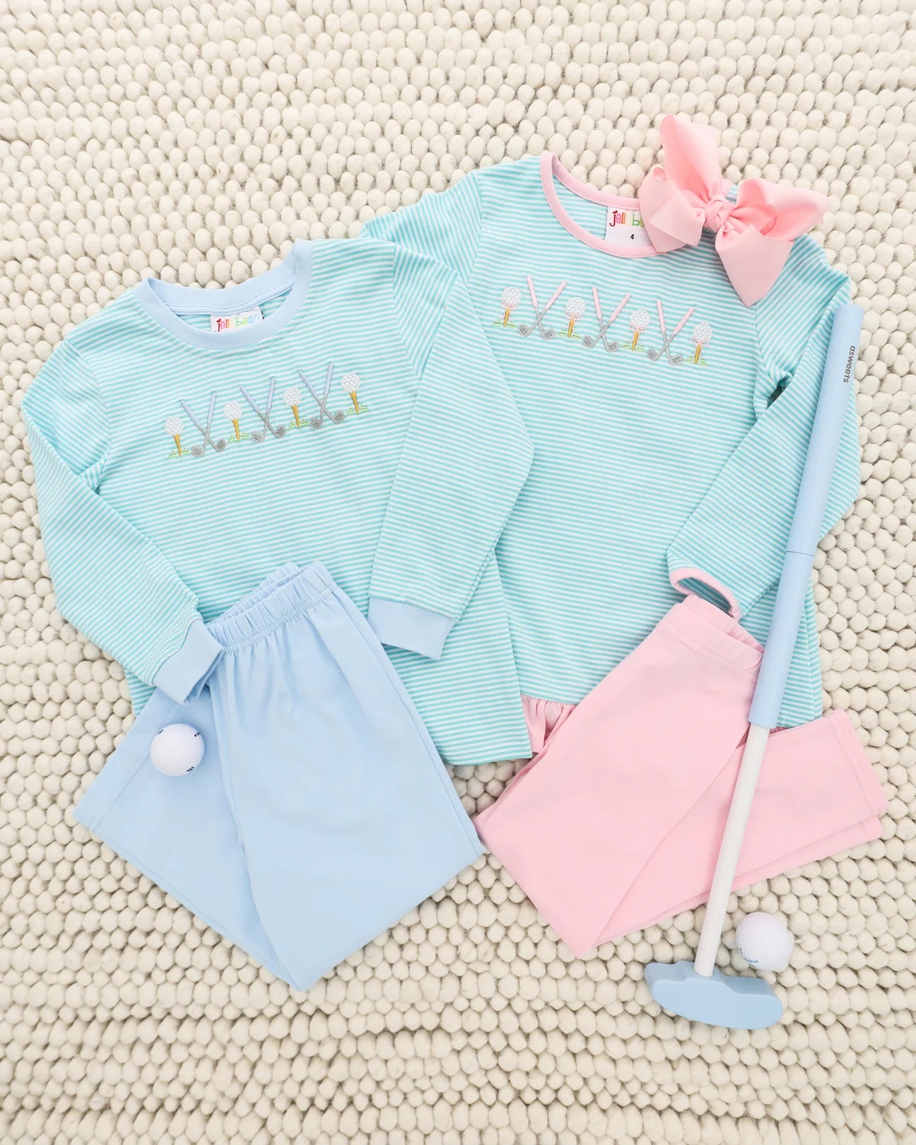 PRE-ORDER | Tee Time Pant Set Jellybean by Smock Candy - Persnickety Shop