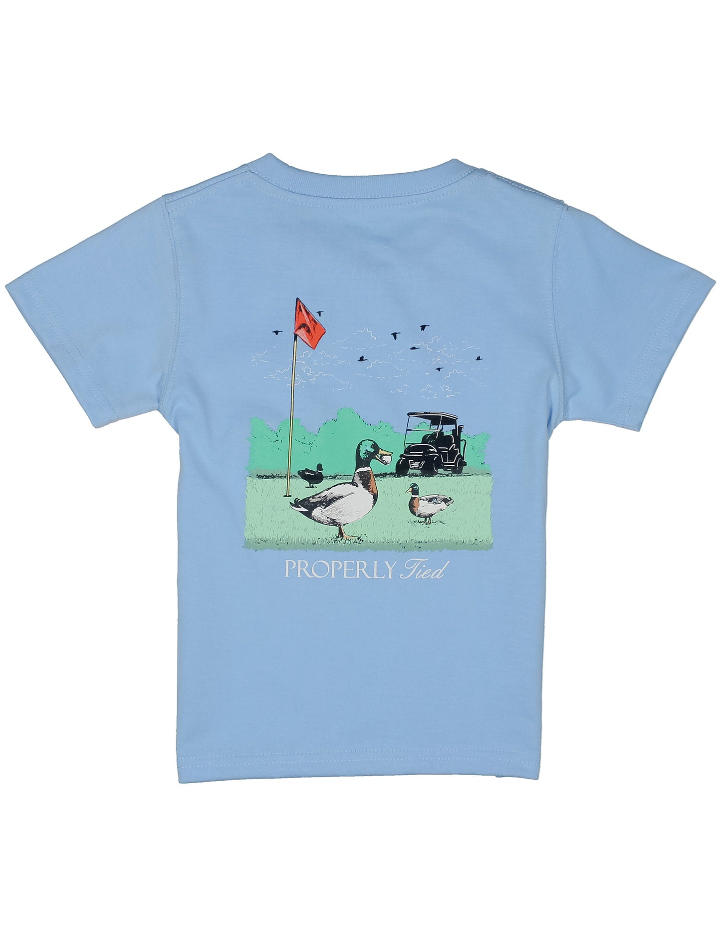 Properly Tied Boys Fowl Play SS Light Blue